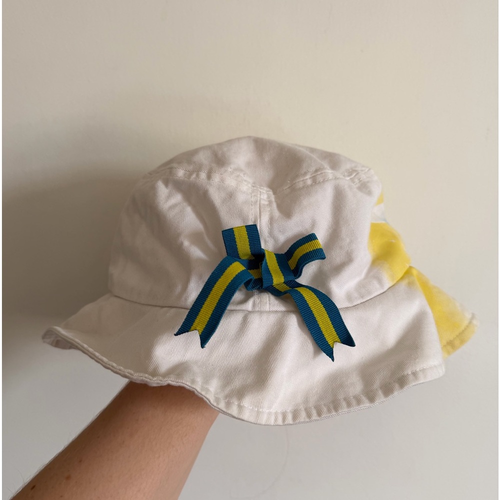 Disneyland Vintage Disney Tinkerbell Bow Adult Bucket Hat - Picture 2 of 3